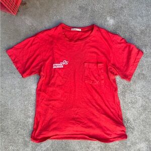 Agolde Red Short Sleeve Tee